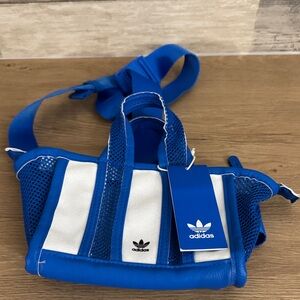 Adidas Blue and White Mini Bag